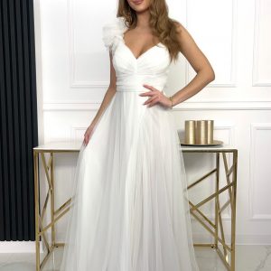 Suknia wieczorowa ZAFIRA BIEL